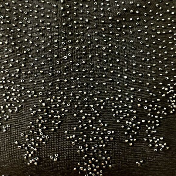 Doncaster Vintage Beaded Mock Neck Wool Top With Back Zip Closure Size Medium - Picture 9 of 14